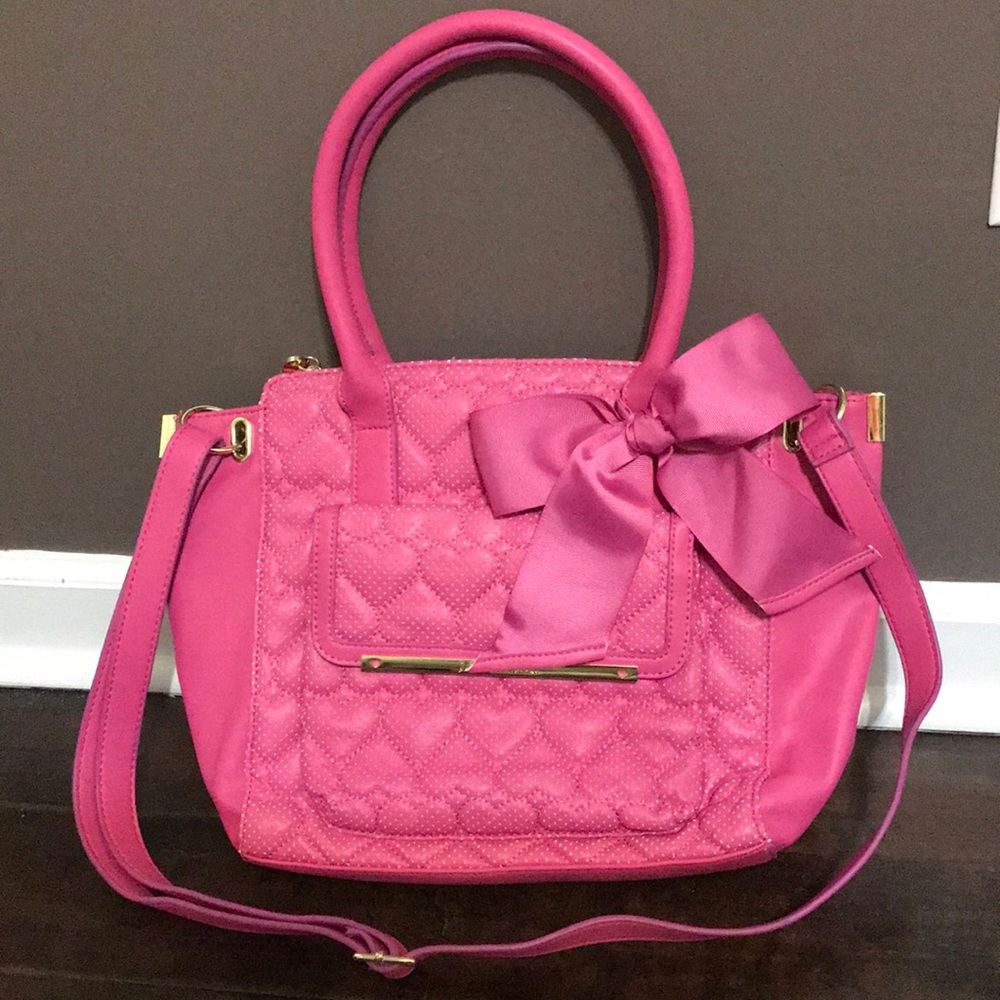 Betsey Johnson pink handbag